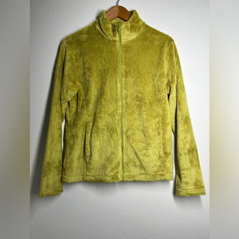 Brush Freewear Fleece Full zip jacket size M Lime Pockets